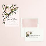 "Figs & Flowers" - Rehearsal Dinner Invitations in Blush by Susan Moyal - Assembled
