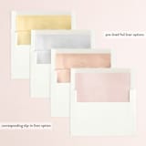 "Figs & Flowers" - Rehearsal Dinner Invitations in Blush by Susan Moyal - Envelope Liner Options