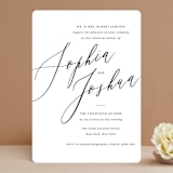 "Crescendo" - Rehearsal Dinner Invitations in Snow by Griffinbell Paper Co. - Front