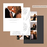 "Crescendo" - Rehearsal Dinner Invitations in Snow by Griffinbell Paper Co. - Back of Card Options