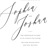 "Crescendo" - Rehearsal Dinner Invitations in Snow by Griffinbell Paper Co. - Detail
