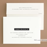 "Crescendo" - Rehearsal Dinner Invitations in Snow by Griffinbell Paper Co. - FREE Recipient Addressing