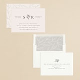 "Italia" - Rehearsal Dinner Invitations in Taupe by Kelly Schmidt - Assembled