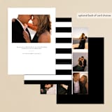 "The Happy Couple" - Rehearsal Dinner Invitations in Cotton by Robert and Stella - Back of Card Options