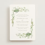 "Verdure" - Rehearsal Dinner Invitations in Garden by Leah Bisch - Front