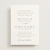 "Classy Type" - Rehearsal Dinner Invitations in Lily by Hooray Creative - Front
