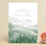 "Over the mountains" - Rehearsal Dinner Invitations in Fern by Helen Halik - Front
