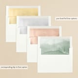 "Over the mountains" - Rehearsal Dinner Invitations in Fern by Helen Halik - Envelope Liner Options