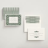 "Block Print Frame" - Rehearsal Dinner Invitations in Fern by Katharine Watson - Assembled