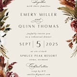 "poetique" - Rehearsal Dinner Invitations in Autumn by Kate Ahn - Detail