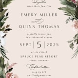 "poetique" - Rehearsal Dinner Invitations in Rose Quartz by Kate Ahn - Detail