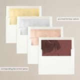 "poetique" - Rehearsal Dinner Invitations in Rose Quartz by Kate Ahn - Envelope Liner Options