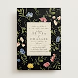 "A Botanical Event" - Rehearsal Dinner Invitations in Night by Chris Griffith - Front