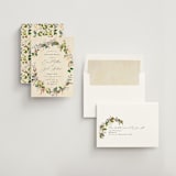 "Fruits & Floral" - Rehearsal Dinner Invitations in Champagne by Susan Moyal - Assembled
