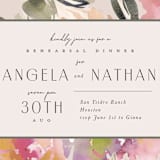 "Bouquet" - Rehearsal Dinner Invitations in Garden by Lori Wemple - Detail