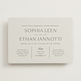 "sophisticate" - Rehearsal Dinner Invitations in Slate by Jennifer Postorino - Front