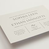 "sophisticate" - Rehearsal Dinner Invitations in Slate by Jennifer Postorino - Detail