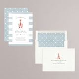 "Love and Lobsters" - Rehearsal Dinner Invitations in Ocean by Jen Tips - Assembled