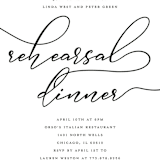 "Elegant" - Rehearsal Dinner Invitations in Spring by Laura Hamm - Detail