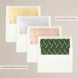 "One Day Away Place Setting" - Rehearsal Dinner Invitations in Tan by Becky Nimoy - Envelope Liner Options