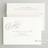 "Let's Rehearse" - Rehearsal Dinner Invitations in Brick by Shannon Chen of Four Wet Feet Studio - FREE Recipient Addressing