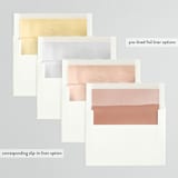 "Let's Rehearse" - Rehearsal Dinner Invitations in Brick by Shannon Chen of Four Wet Feet Studio - Envelope Liner Options