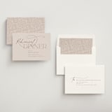 "Typographical" - Rehearsal Dinner Invitations in Clay by Nicole Barreto - Assembled
