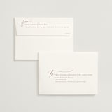 "Typographical" - Rehearsal Dinner Invitations in Clay by Nicole Barreto - FREE Recipient Addressing
