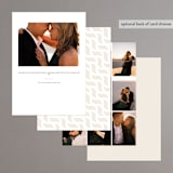 "clean display" - Rehearsal Dinner Invitations in Ivory by Cass Loh - Back of Card Options