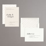 "clean display" - Rehearsal Dinner Invitations in Ivory by Cass Loh - Assembled