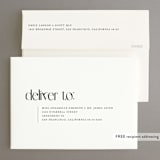 "clean display" - Rehearsal Dinner Invitations in Ivory by Cass Loh - FREE Recipient Addressing