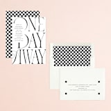 "A Day Away" - Rehearsal Dinner Invitations in Cloud by Baumbirdy - Assembled