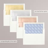 "bluebell dinner" - Rehearsal Dinner Invitations in Bluebell by Bramble Studio - Envelope Liner Options