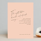 "just a note" - Rehearsal Dinner Invitations in Blush by Susan Brown - Front
