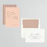 "just a note" - Rehearsal Dinner Invitations in Blush by Susan Brown - Assembled