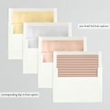 "just a note" - Rehearsal Dinner Invitations in Blush by Susan Brown - Envelope Liner Options