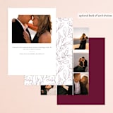 "Before I Do" - Rehearsal Dinner Invitations in Cabernet by Erica Krystek - Back of Card Options