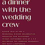 "Before I Do" - Rehearsal Dinner Invitations in Cabernet by Erica Krystek - Detail