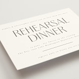 "Effortless" - Rehearsal Dinner Invitations in Comfort by letterfix - Detail