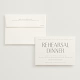 "Effortless" - Rehearsal Dinner Invitations in Comfort by letterfix - Invitation with Envelope