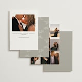 "Initial" - Rehearsal Dinner Invitations in Pearl by Jennifer Postorino - Back of Card Options