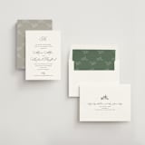 "Initial" - Rehearsal Dinner Invitations in Pearl by Jennifer Postorino - Assembled