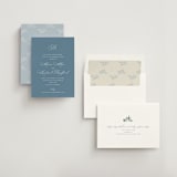 "Initial" - Rehearsal Dinner Invitations in Porcelain by Jennifer Postorino - Assembled