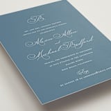 "Initial" - Rehearsal Dinner Invitations in Porcelain by Jennifer Postorino - Detail