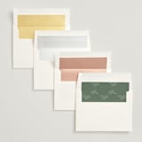 "Initial" - Rehearsal Dinner Invitations in Pearl by Jennifer Postorino - Envelope Liner Options