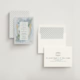 "Time to Dine" - Rehearsal Dinner Invitations in Porcelaine by Paper Sun Studio - Assembled