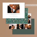 "Stacked Type" - Rehearsal Dinner Invitations in Sage by Alethea and Ruth - Back of Card Options