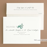 "Stacked Type" - Rehearsal Dinner Invitations in Sage by Alethea and Ruth - FREE Recipient Addressing