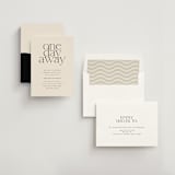 "One Day Away" - Rehearsal Dinner Invitations in Buttercream by taylorVdesign - Assembled