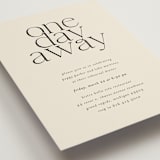 "One Day Away" - Rehearsal Dinner Invitations in Buttercream by taylorVdesign - Detail